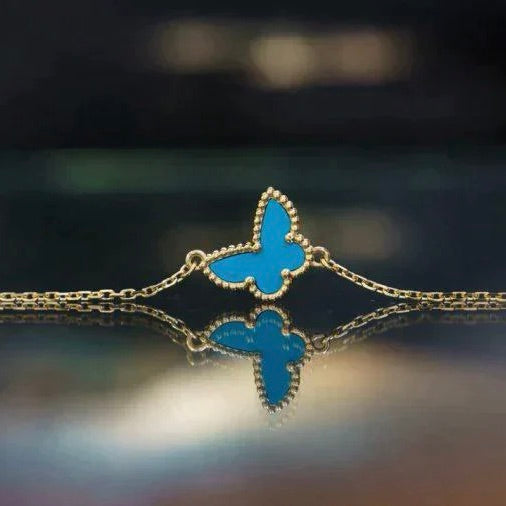 [LUXE JEWELRY]BUTTERFLY TURQUOISE BUTTERFLY BRACELET