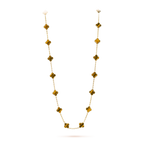 [LUXE JEWELRY]CLOVER 20 MOTIFS TIGER EYE ROSE GOLD