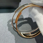 [Luxe Jewellery] Move Noa Rose Gold Pavé Diamond Bangle Bracelet