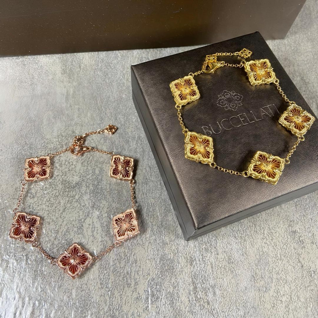 [LUXE JEWELRY] OPERA 5 MOTIFS TULLE ENAMEL BRACELET