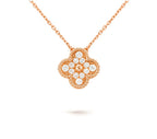 [LUXE JEWELRY]CLOVER 15MM SINGLE FLOWER NECKLACE COLLECTION