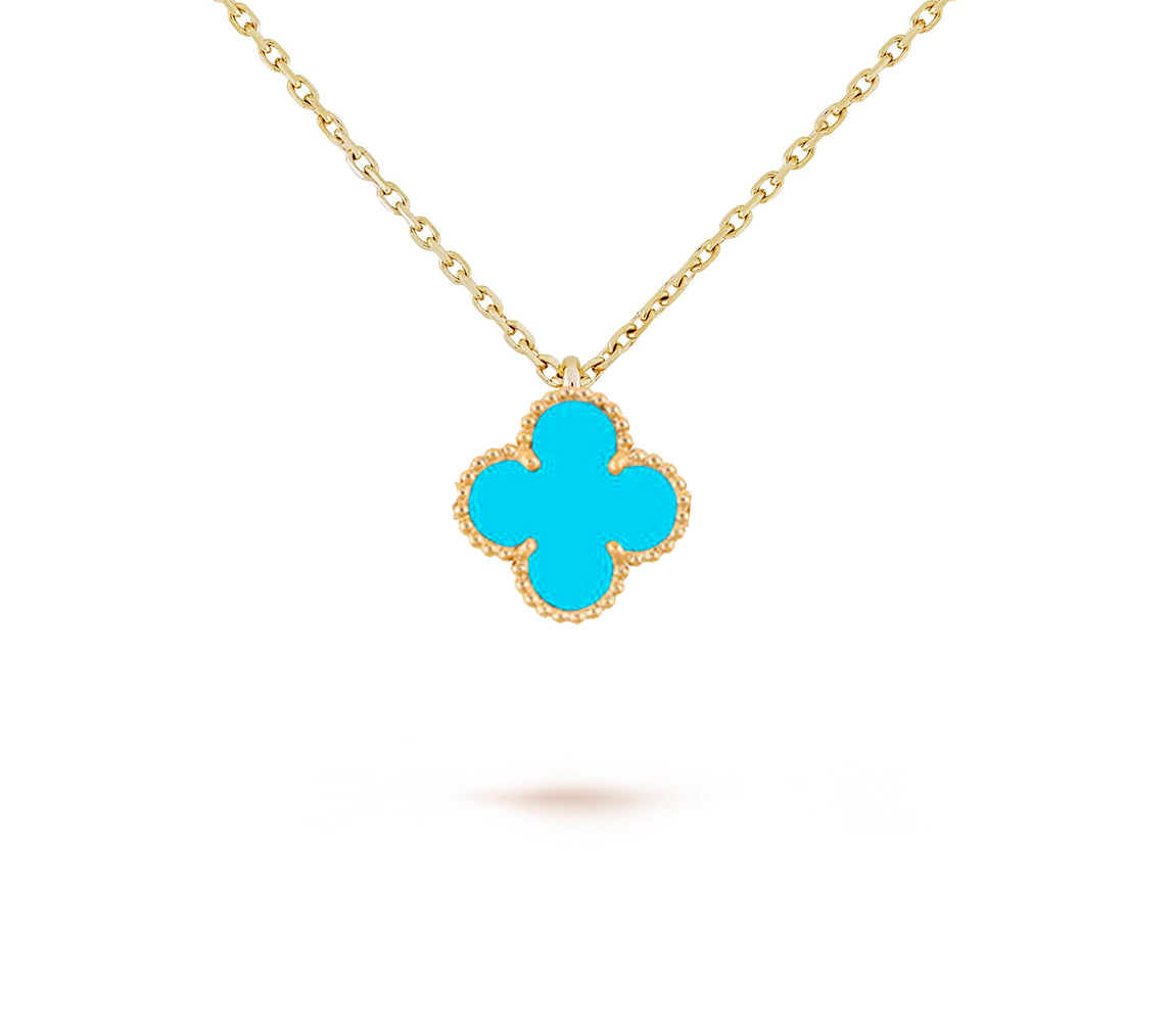 [LUXE JEWELRY]CLOVER MINI 9.5MM CARNELIANS NECKLACE COLLECTION