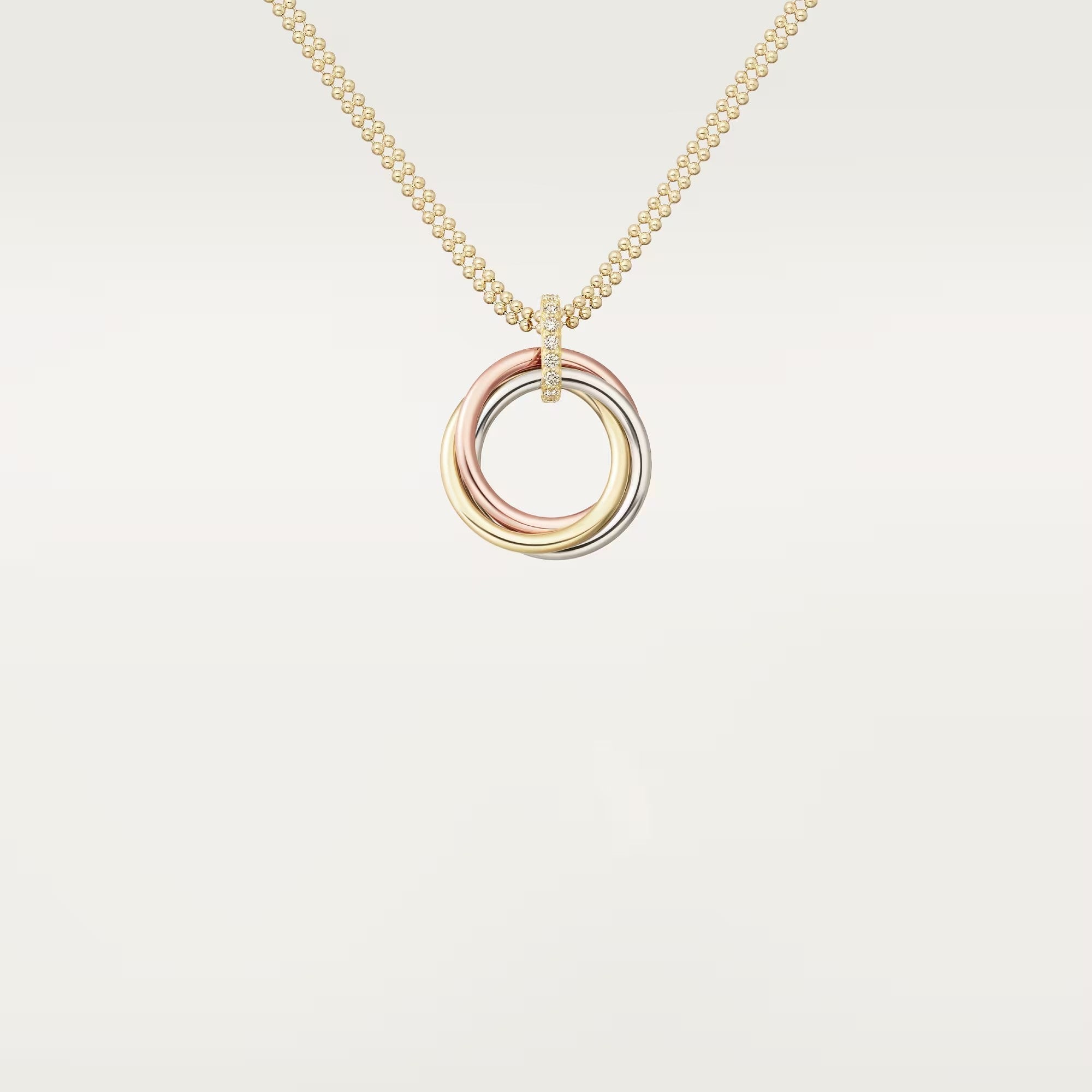 [LUXE JEWELRY] TRINITY MEDIUM  DIAMONDS NECKLACE