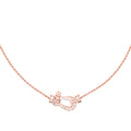 [LUXE JEWELRY]FORCE 10 PINK GOLD DIAMOND NECKLACE