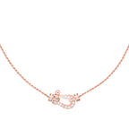 [LUXE JEWELRY]FORCE 10 PINK GOLD DIAMOND NECKLACE