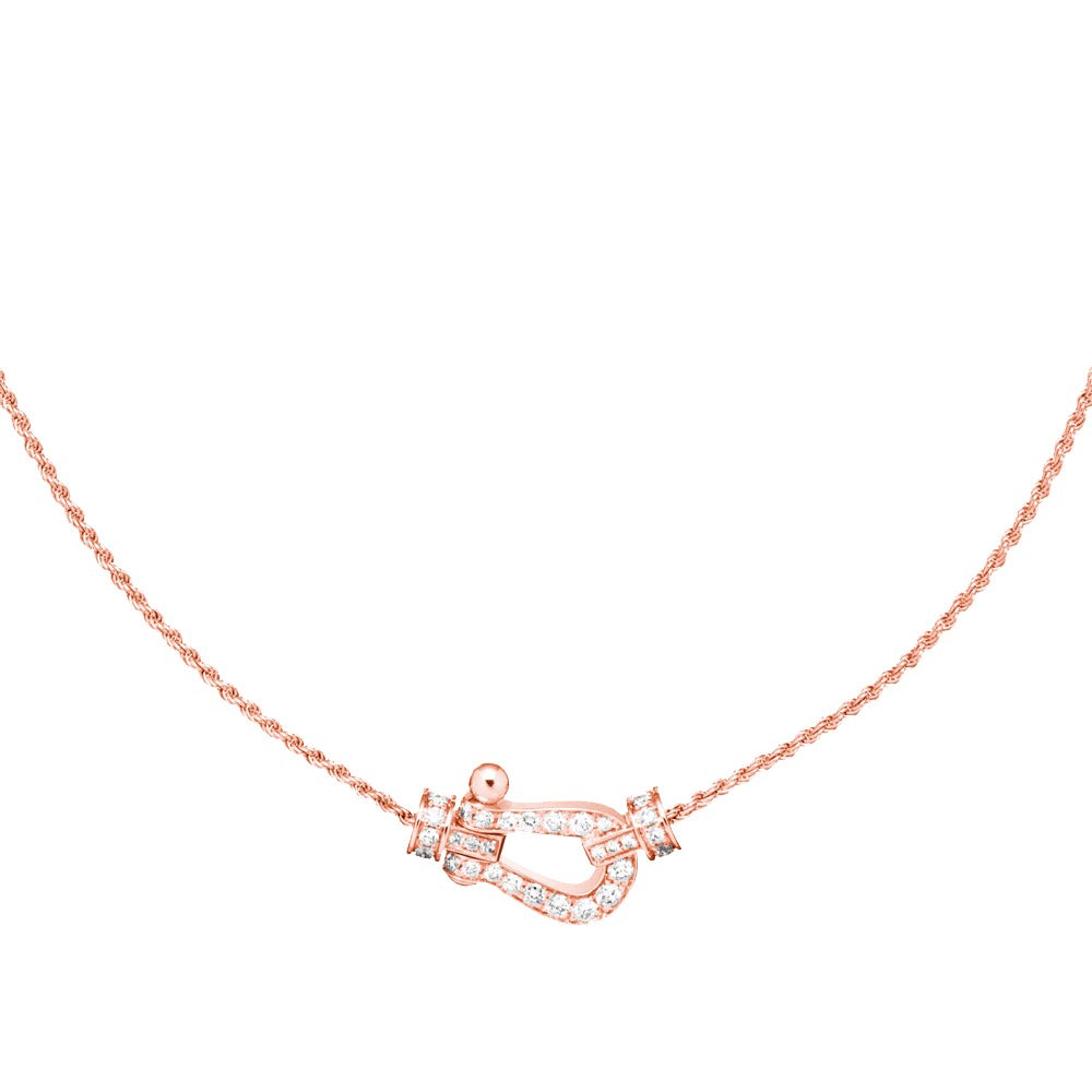 [LUXE JEWELRY]FORCE 10 PINK GOLD DIAMOND NECKLACE