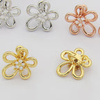 [LUXE JEWELRY] Flowerlace Earring Diamond 5 stones