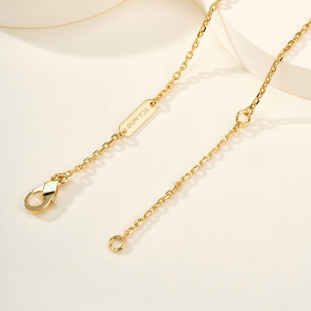 [LUXE JEWELRY]Flowerlace pendant Necklace 5 stones