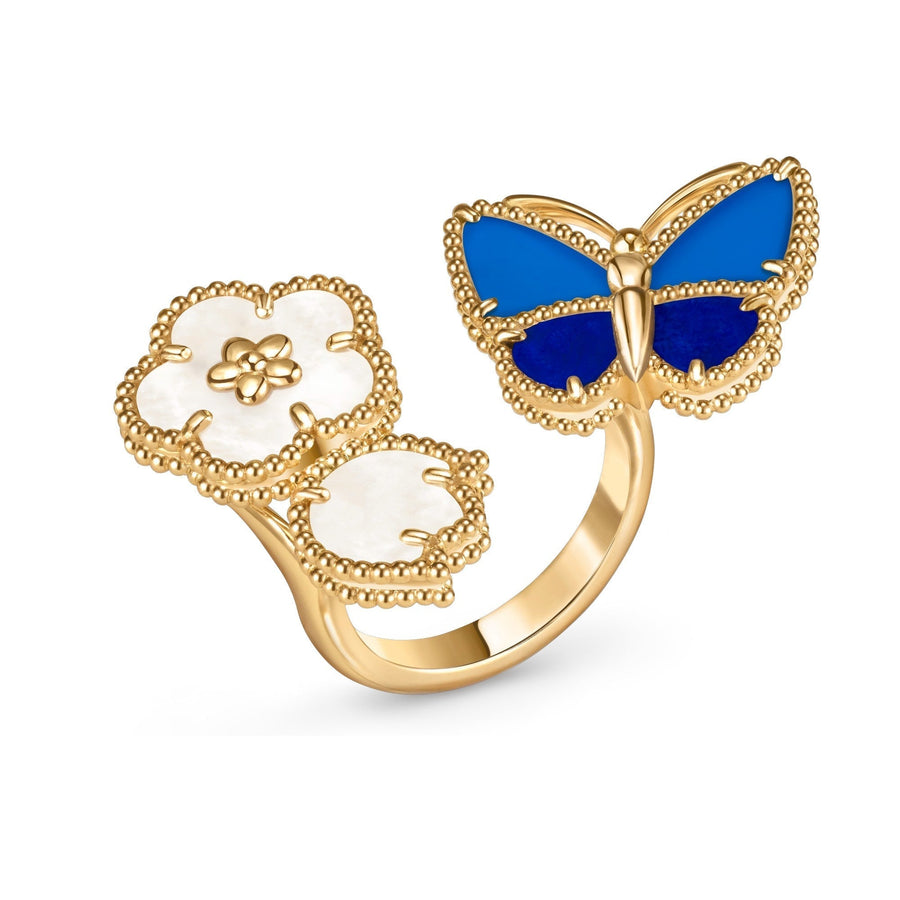 [LUXE JEWELRY] LUCKY SPRING BUTTERFLY OPEN-FACE RINGS