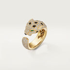 [LUXE JEWELRY] PANTHERE SPOTTED FULL DIAMOND MEDIUM RING