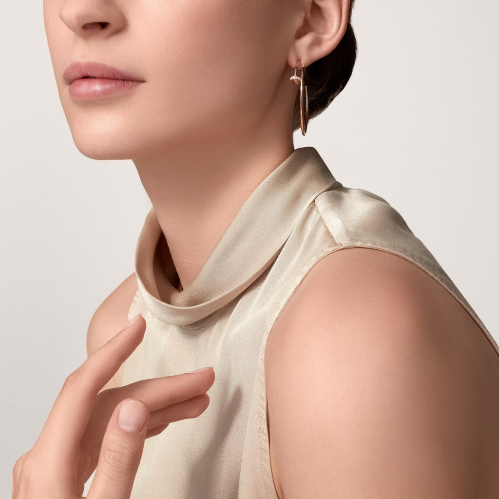 [LUXE JEWELRY] JUSTE HALF DIAMOND LARGE EARRINGS