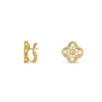 [LUXE JEWELRY]CLOVER 15MM MOP EARRINGS COLLECTION