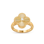 [LUXE JEWELRY]CLOVER DIAMOND RING GOLD COLLECTION
