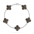 [Luxe] CLOVER 5 MOTIF GRAY MOP BRACELET COLLECTION