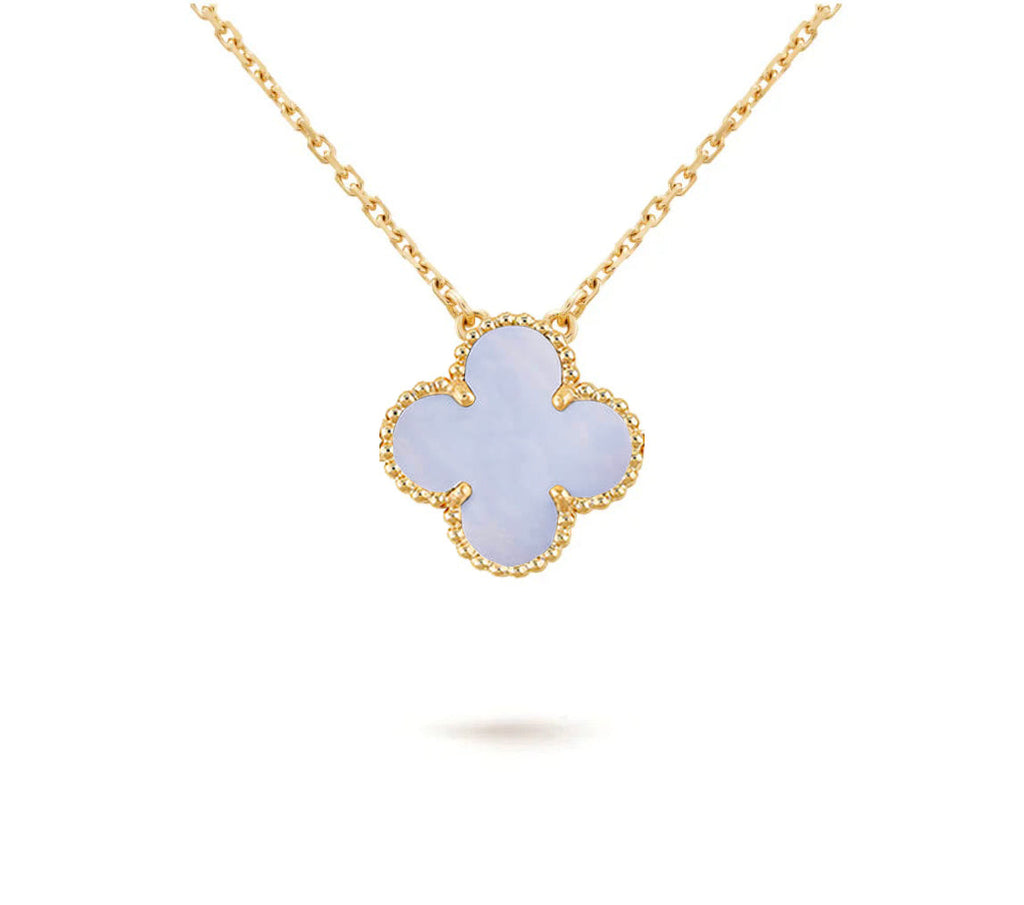 [LUXE JEWELRY]CLOVER 15MM SINGLE FLOWER NECKLACE COLLECTION