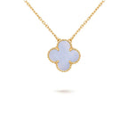 [LUXE JEWELRY]CLOVER 15MM SINGLE FLOWER NECKLACE COLLECTION