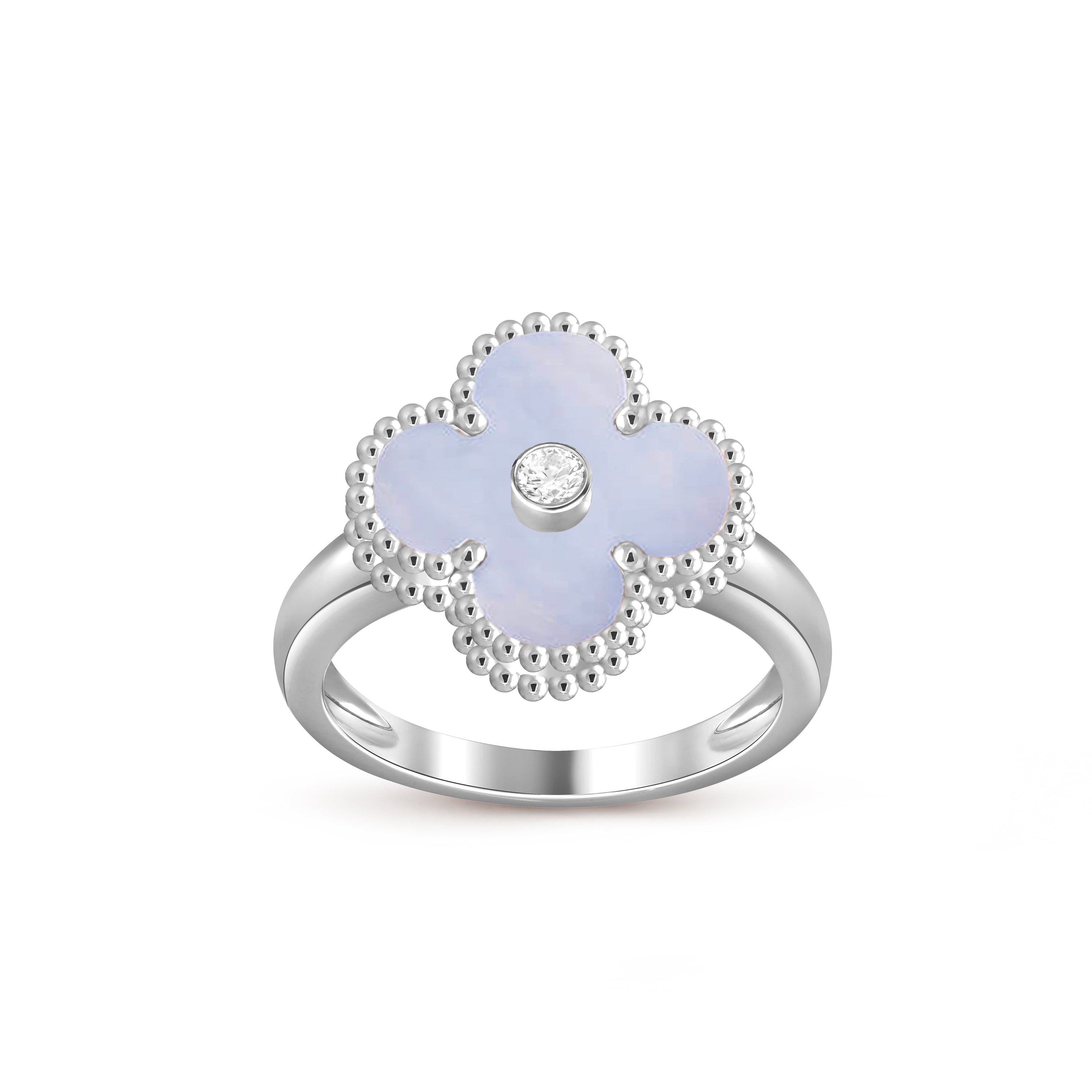 [LUXE JEWELRY]CLOVER SILVER DIOMND RING COLLECTION