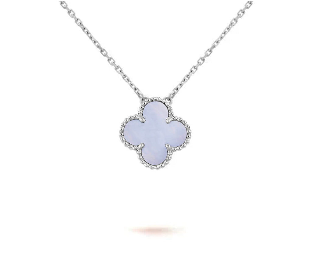 [LUXE JEWELRY]CLOVER 15MM NECKLACE SILVER COLLECTION