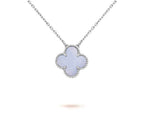 [LUXE JEWELRY]CLOVER 15MM NECKLACE SILVER COLLECTION