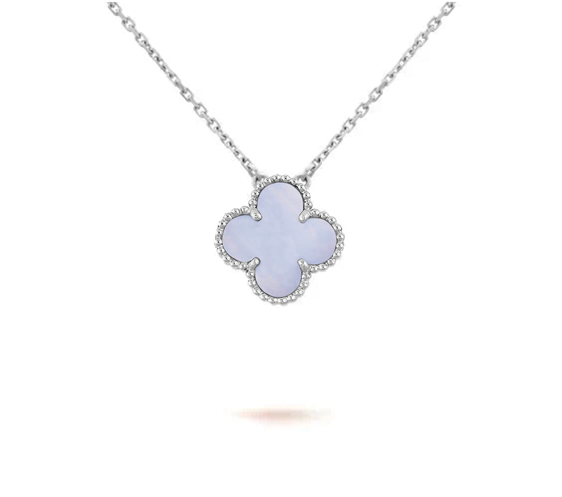 [LUXE JEWELRY]CLOVER 15MM NECKLACE SILVER COLLECTION