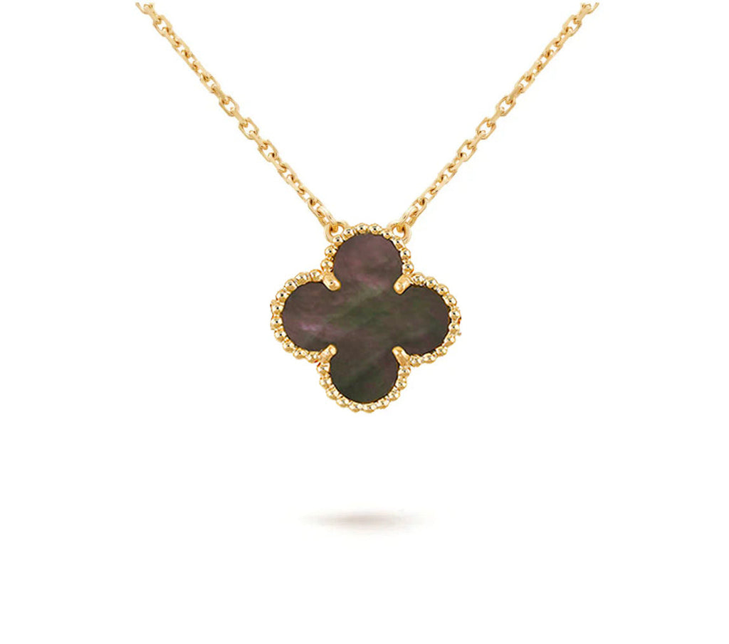 [LUXE JEWELRY]CLOVER 15MM SINGLE FLOWER NECKLACE COLLECTION