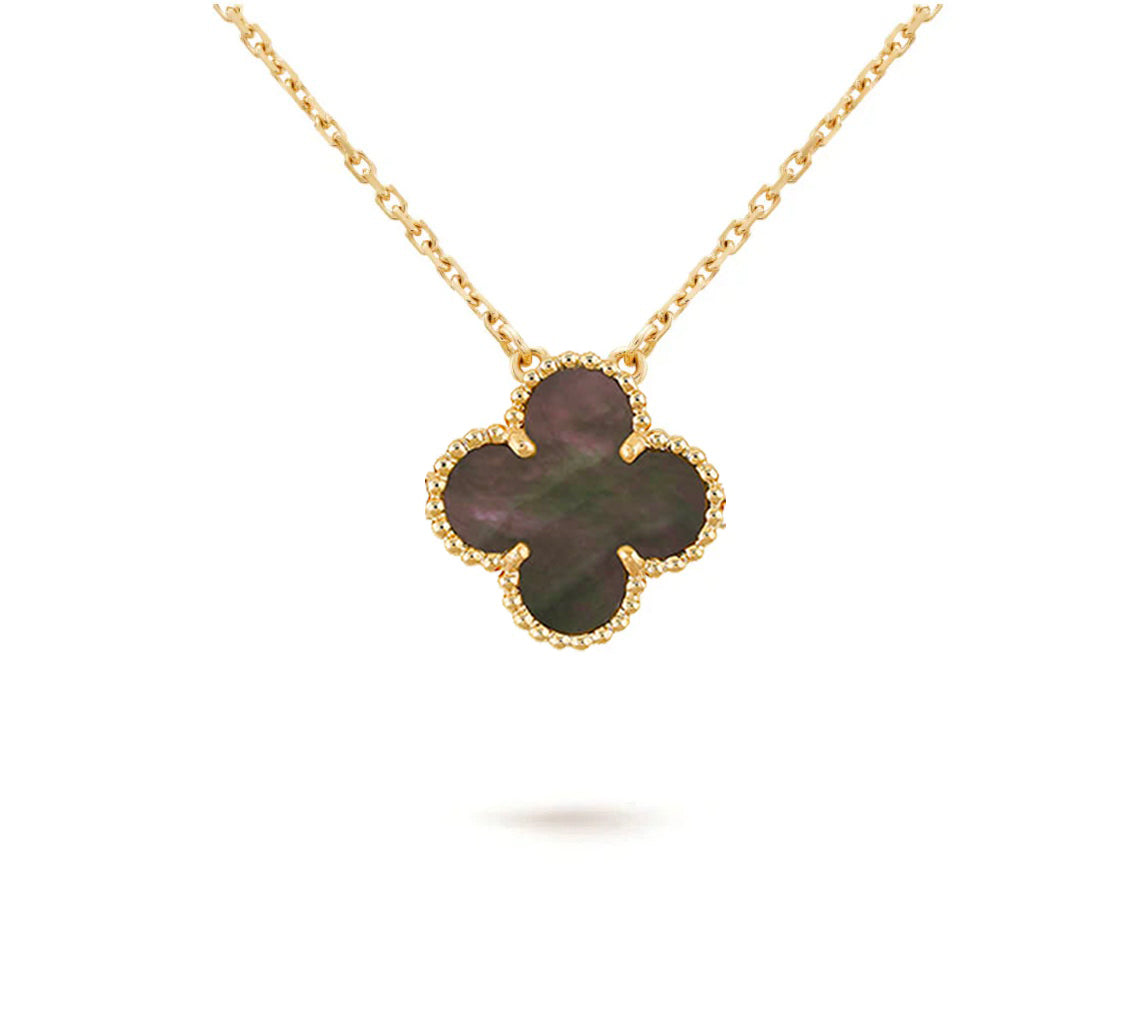 [LUXE JEWELRY]CLOVER 15MM SINGLE FLOWER NECKLACE COLLECTION