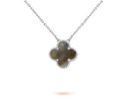 [LUXE JEWELRY]CLOVER 15MM NECKLACE SILVER COLLECTION