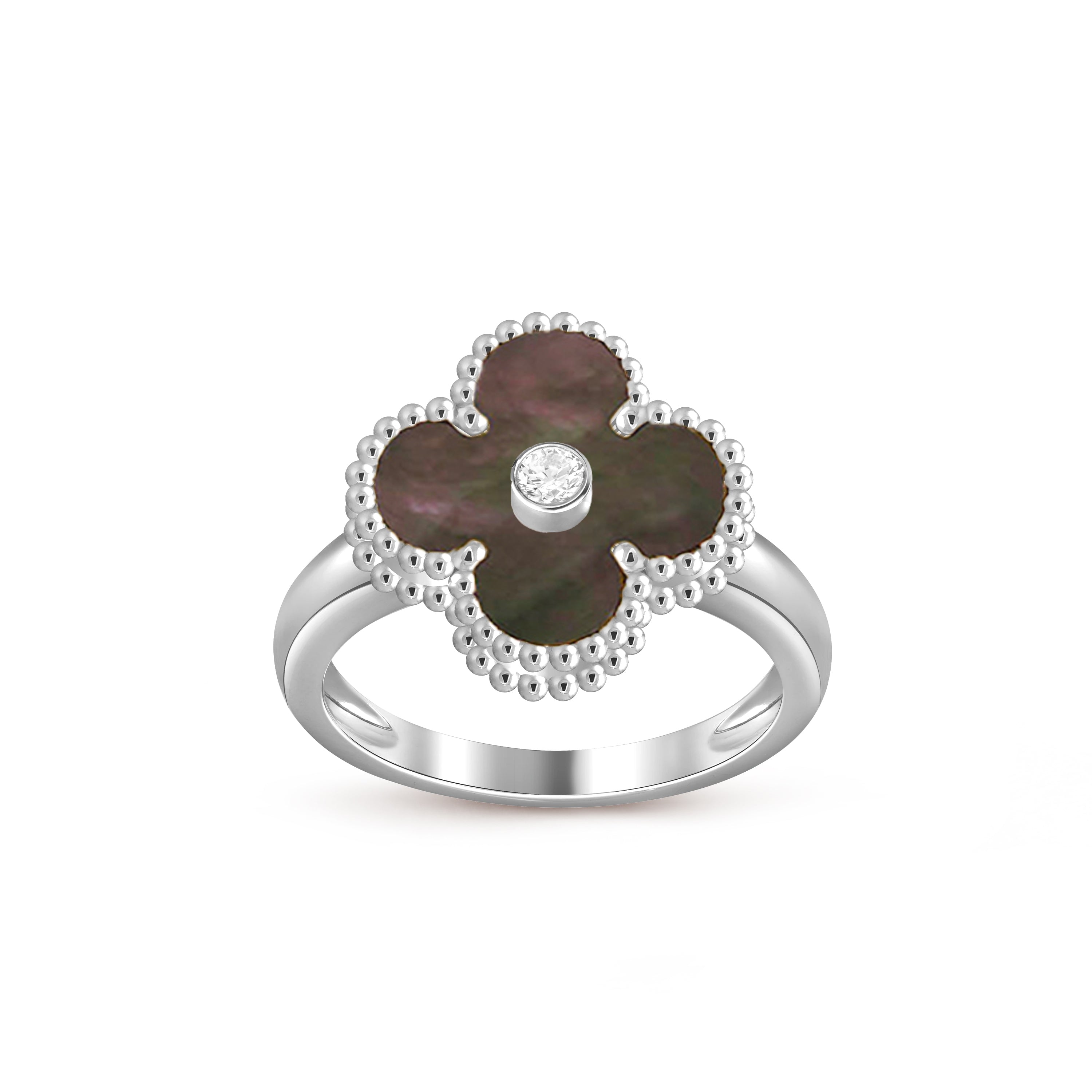 [LUXE JEWELRY]CLOVER SILVER DIOMND RING COLLECTION
