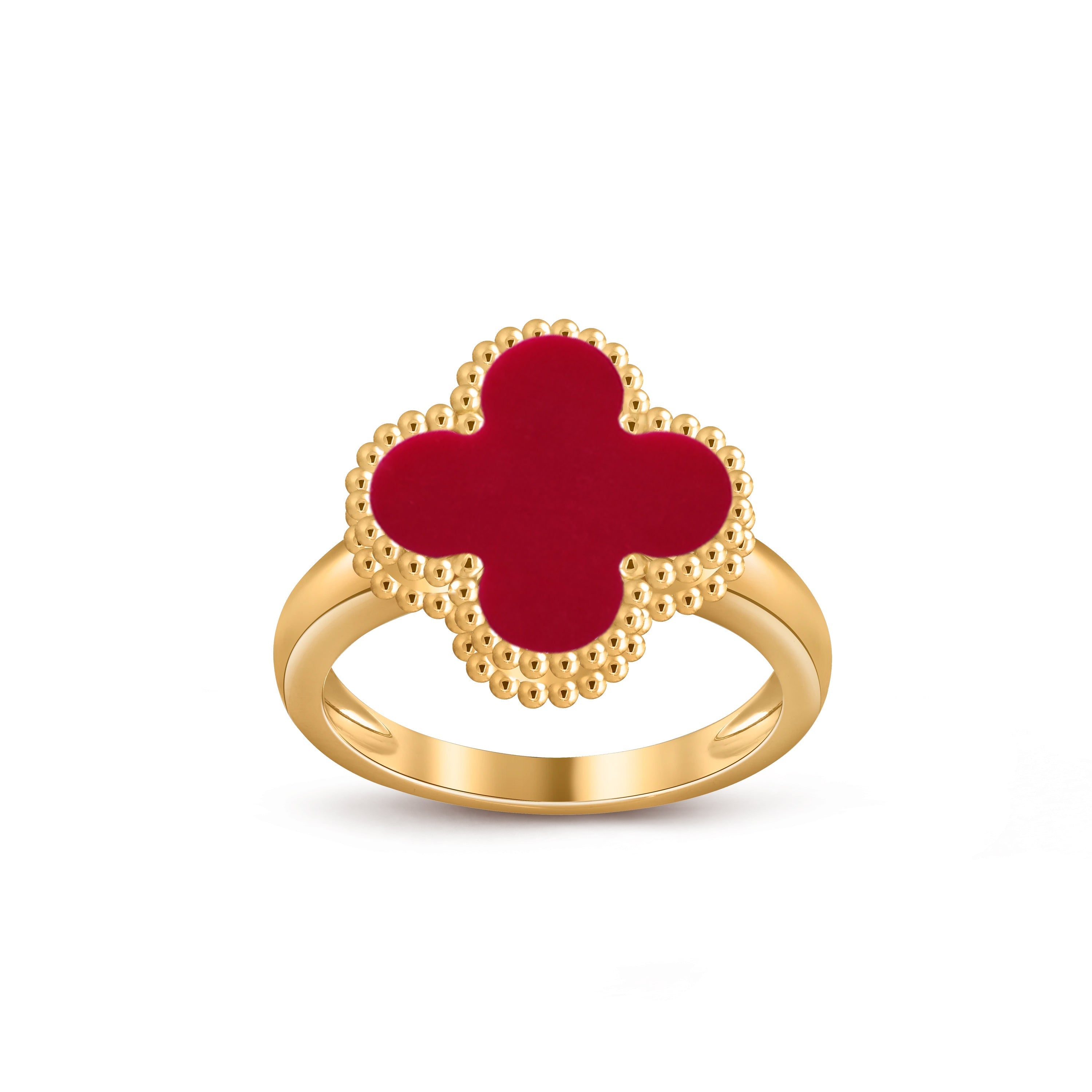 [LUXE JEWELRY]CLOVER RING GOLD COLLECTION