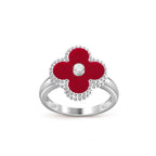 [LUXE JEWELRY]CLOVER SILVER DIOMND RING COLLECTION