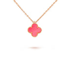 [LUXE JEWELRY]CLOVER MINI 9.5MM CARNELIANS NECKLACE COLLECTION