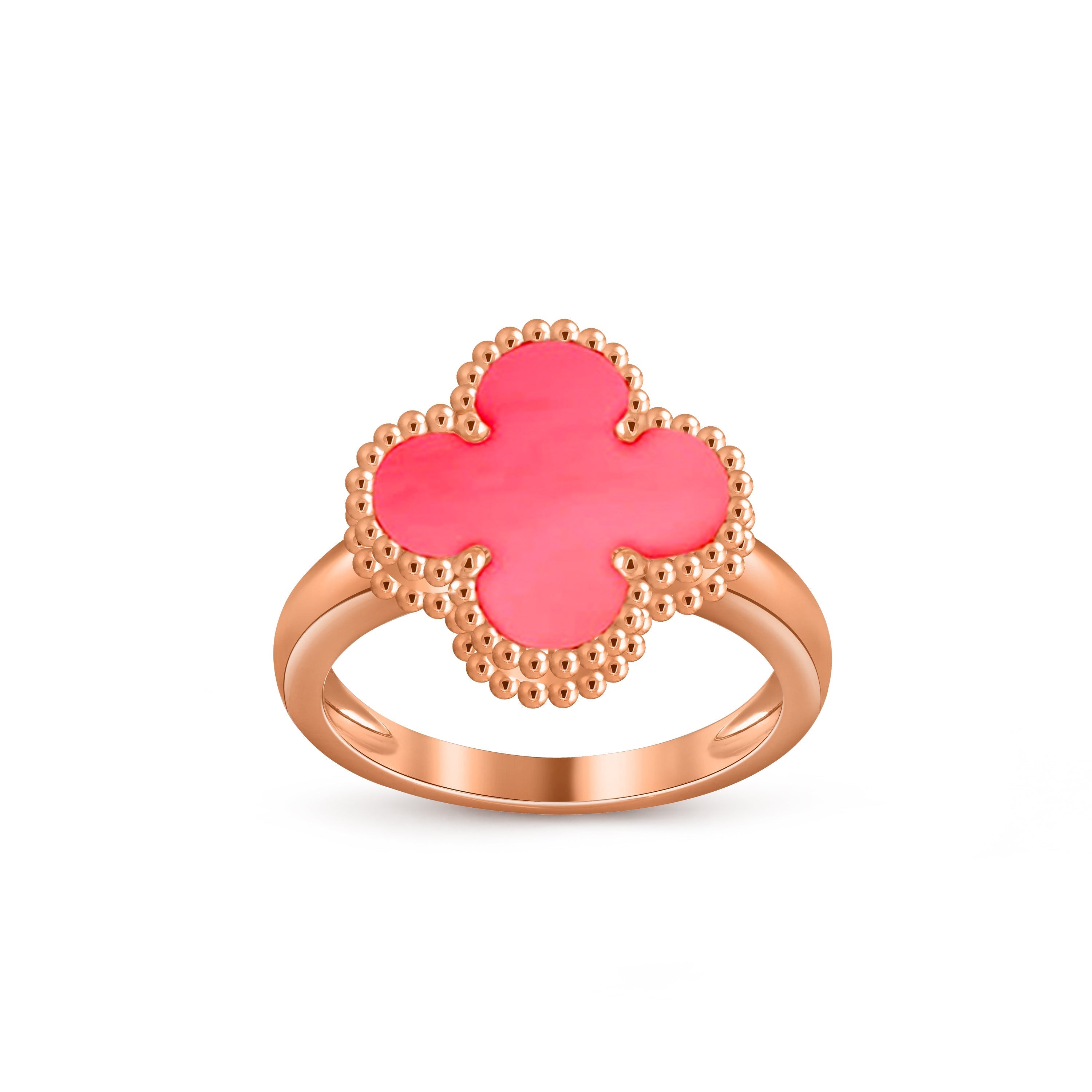 [LUXE JEWELRY]CLOVER RING ROSE GOLD COLLECTION