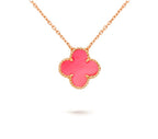 [LUXE JEWELRY]CLOVER 15MM SINGLE FLOWER NECKLACE COLLECTION