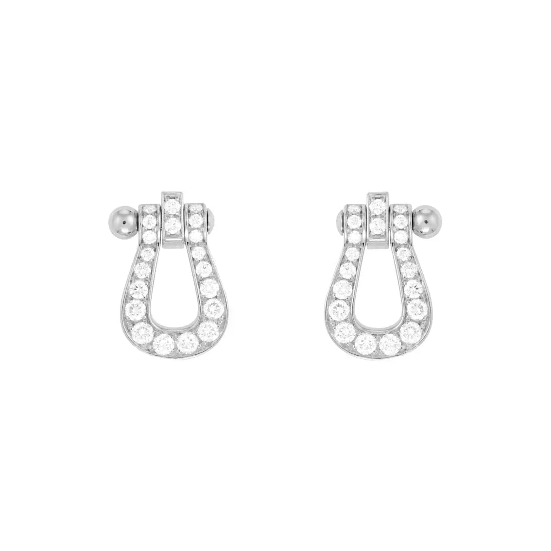 [LUXE JEWELRY]FORCE 10 FULL DIAMOND STUD EARRINGS MINI MODEL