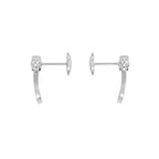 [LUXE JEWELRY]FORCE 10 FULL DIAMOND STUD EARRINGS MINI MODEL
