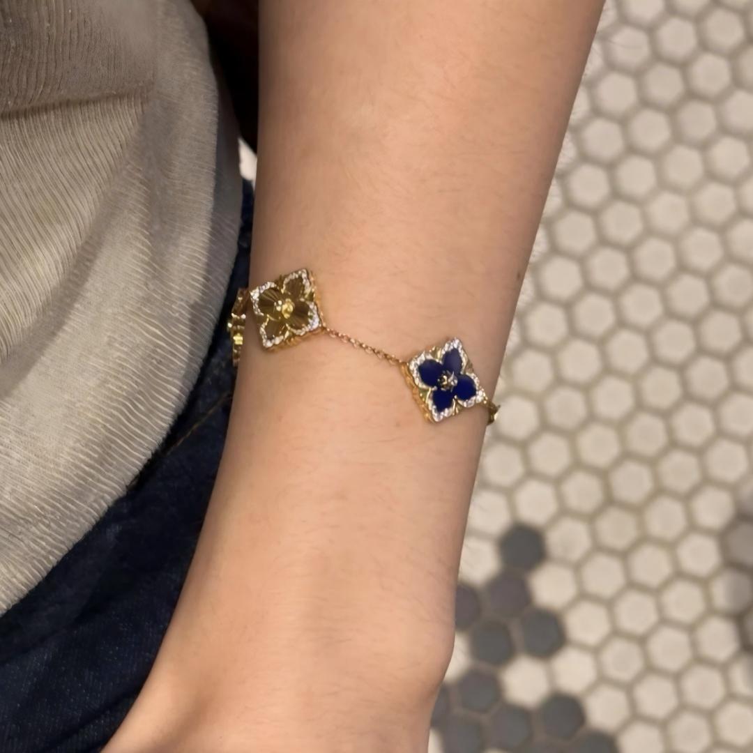 [LUXE JEWELRY] OPERA 5 MOTIFS TULLE ENAMEL BRACELET