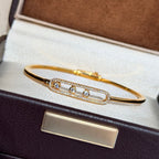 [Luxe Jewellery] Move Pavé Diamond Bangle Bracelet M