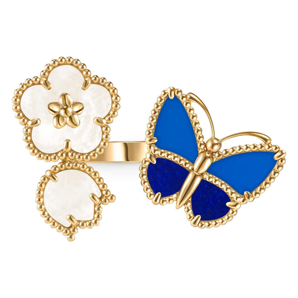 [LUXE JEWELRY] LUCKY SPRING BUTTERFLY OPEN-FACE RINGS