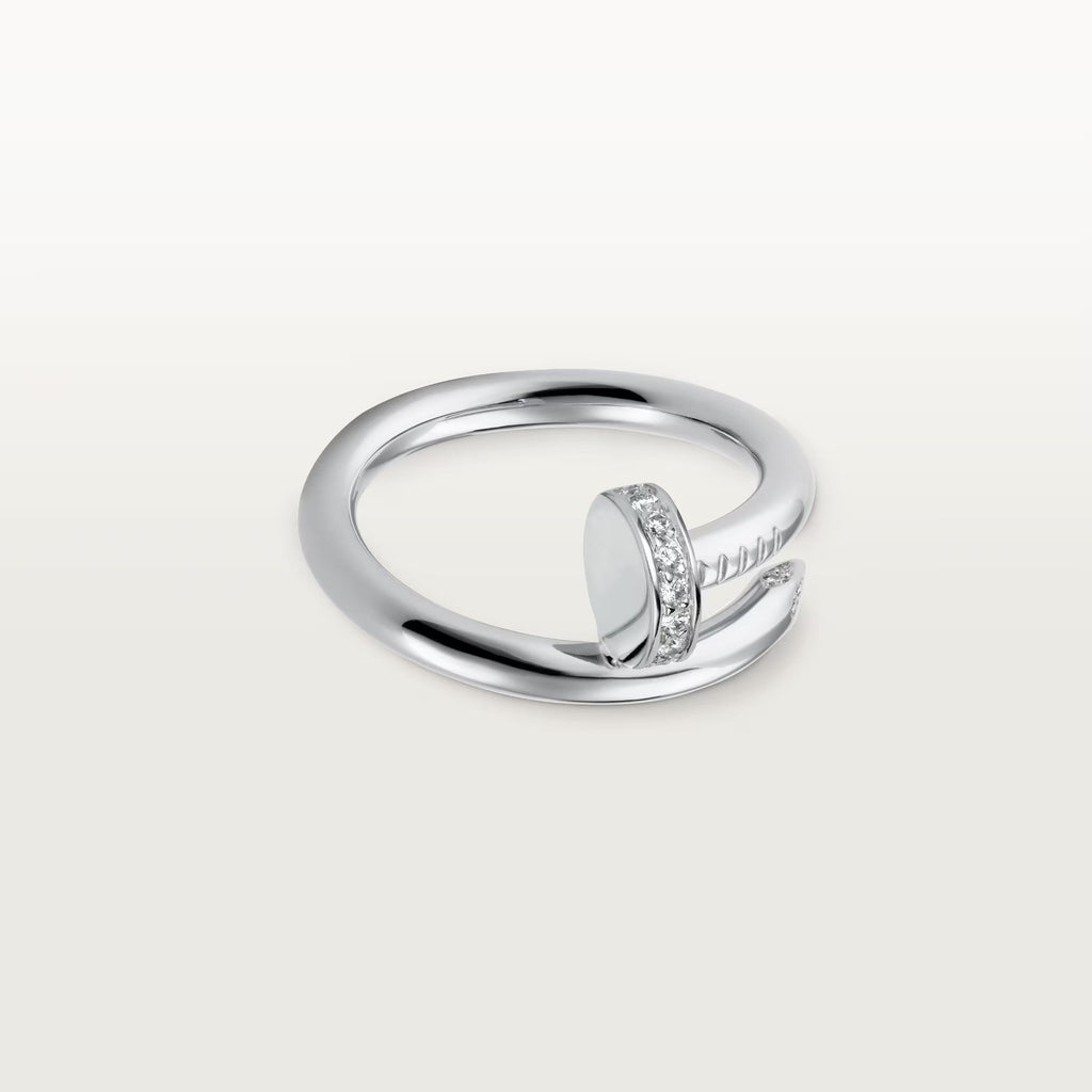 [LUXE JEWELRY] JUSTE RING 2.6MM HALF DIAMOND