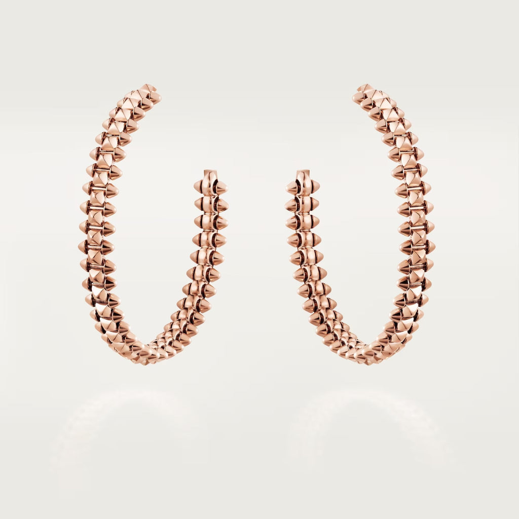 [LUXE JEWELRY] CLASH HOOP LARGE EARRINGS