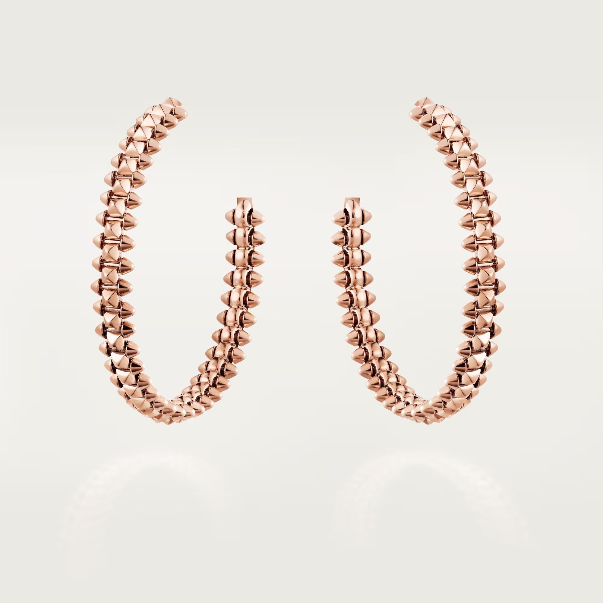 [LUXE JEWELRY] CLASH HOOP LARGE EARRINGS
