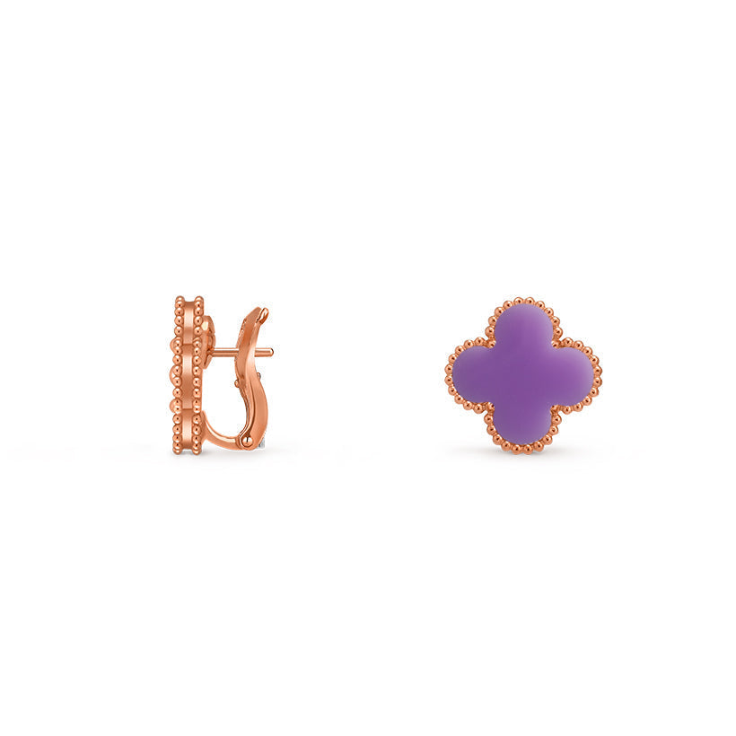 [LUXE JEWELRY]CLOVER 15MM MOP EARRINGS COLLECTION