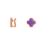 [LUXE JEWELRY]CLOVER 15MM MOP EARRINGS COLLECTION