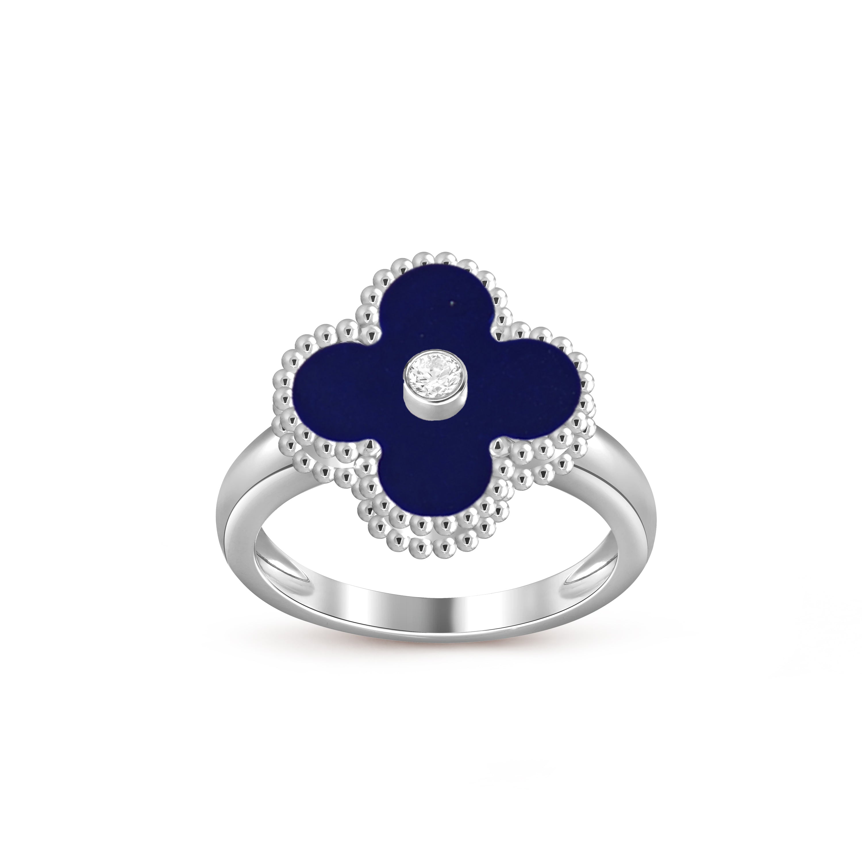 [LUXE JEWELRY]CLOVER SILVER DIOMND RING COLLECTION