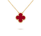 [LUXE JEWELRY]CLOVER 15MM SINGLE FLOWER NECKLACE COLLECTION