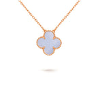 [LUXE JEWELRY]CLOVER 15MM SINGLE FLOWER NECKLACE COLLECTION