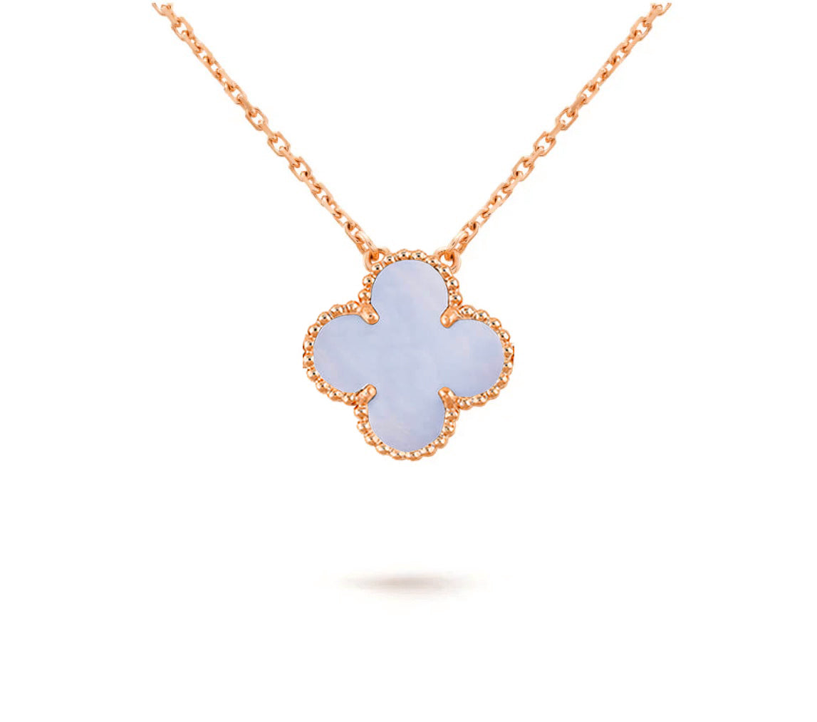 [LUXE JEWELRY]CLOVER 15MM SINGLE FLOWER NECKLACE COLLECTION