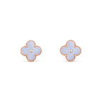 [LUXE JEWELRY]CLOVER  15MM DIAMOND EARRINGS COLLECTION