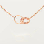 [LUXE JEWELRY] LOVE DOUBLE RING NECKLACE