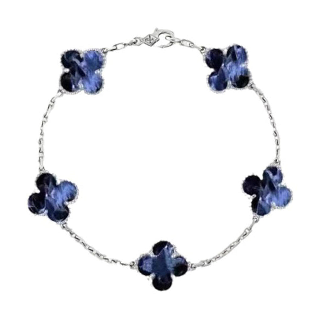 [LUXE JEWELRY]CLOVER 5 MOTIF PIETERSITE BRACELET COLLECTION